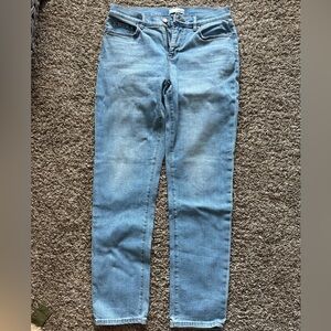 LOFT Light Blue Straight Leg Jeans, Girlfriend